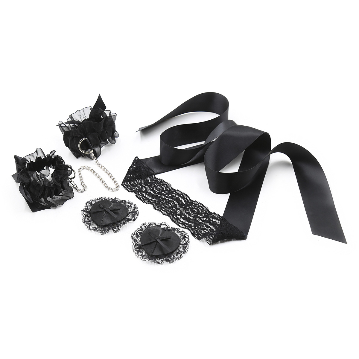 Lace Sex Toy Set Adult Handcuf - огляд і ціна Nipple Cover Pasties