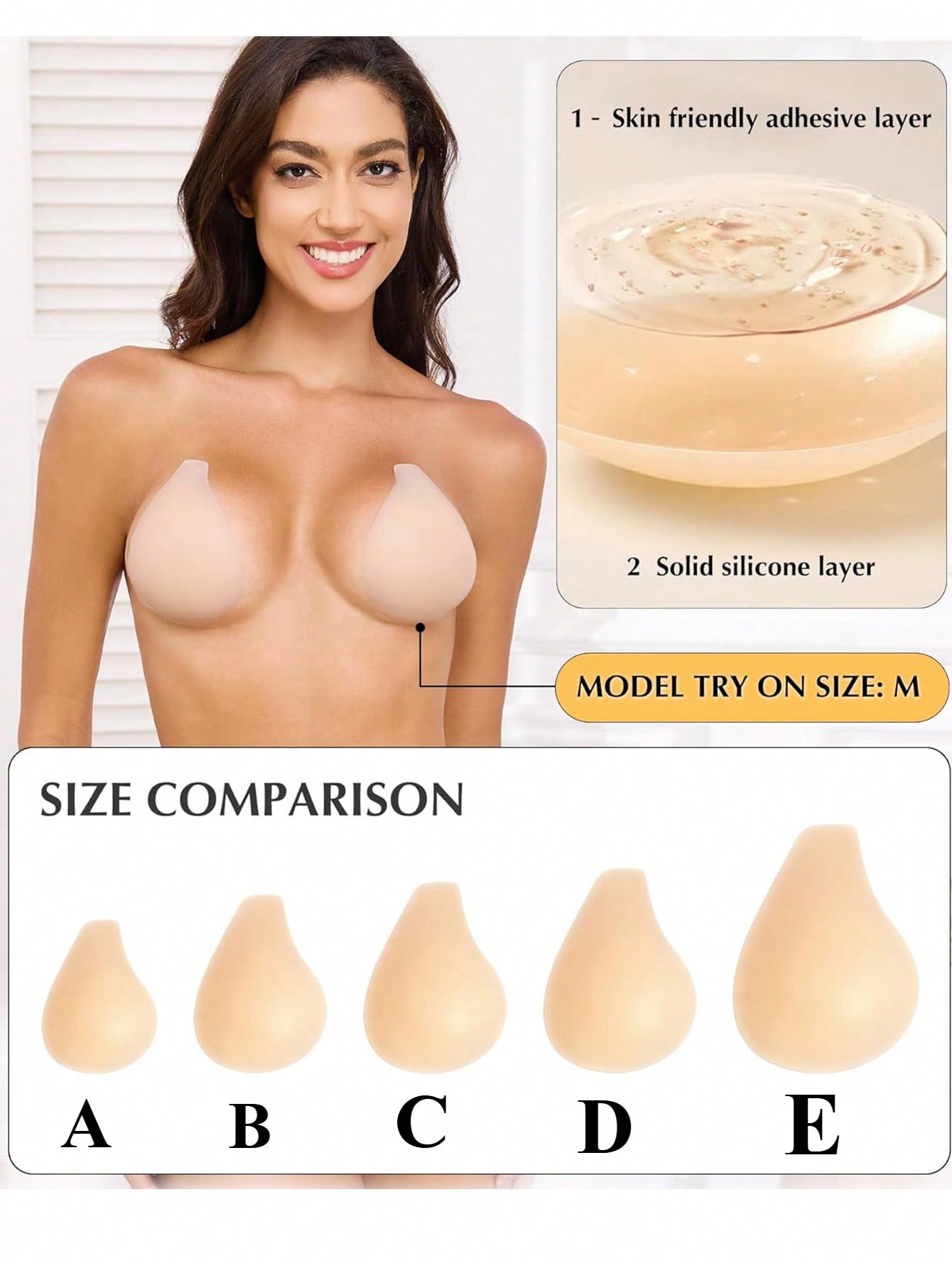 1 Pair Added Lift Nipple Cover - огляд і ціна Nipple Cover Pasties
