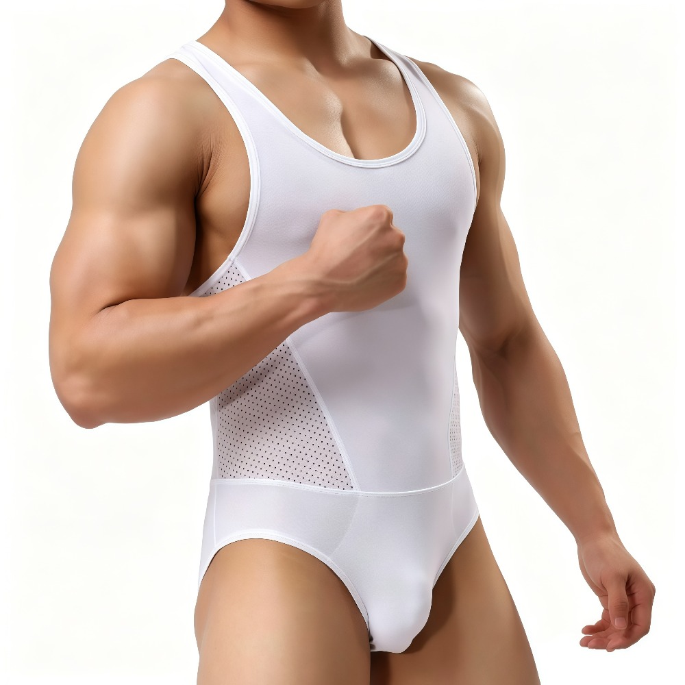 1Pcs Men High Elastic Ice Silk - огляд і ціна Shapewear Bodysuit Firm