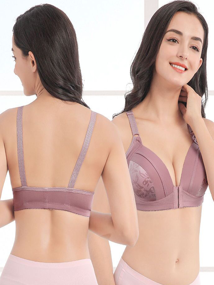 Push Up Bra Front Closure Wome - огляд і ціна Bralette Wireless Soft