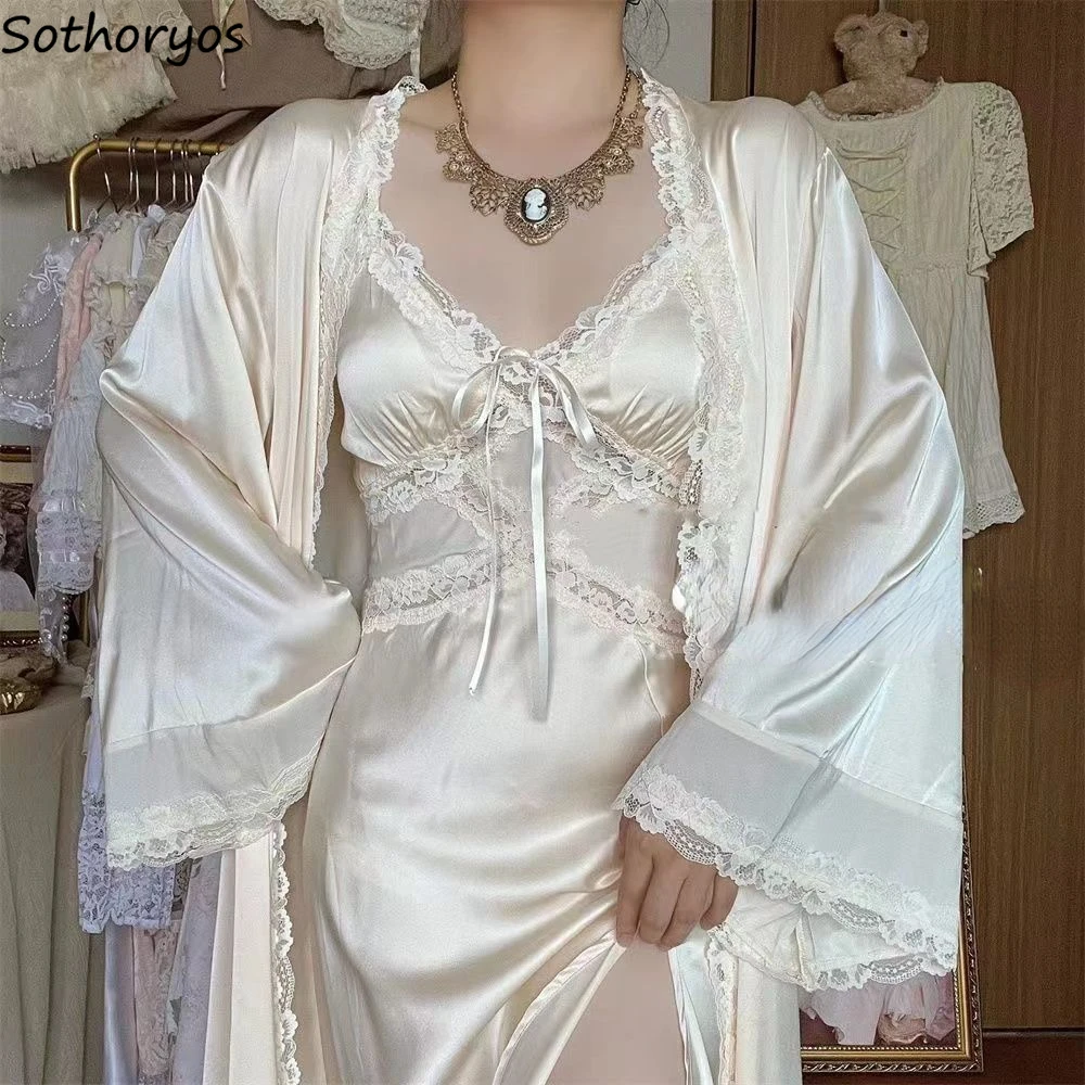 Silk Robe Gown Sets Women Gent - огляд і ціна Robe Silk Women